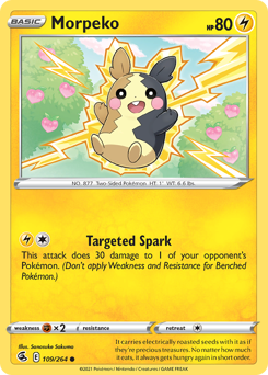Morpeko z edície Fusion Strike, karta č.109