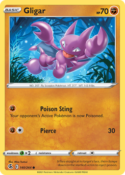 Gligar z edície Fusion Strike, karta č.140