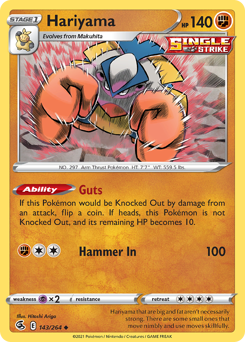 Hariyama z edície Fusion Strike, karta č.143