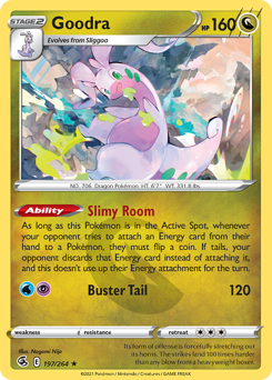 Goodra z edície Fusion Strike, karta č.197