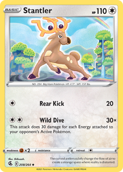 Stantler z edície Fusion Strike, karta č.208