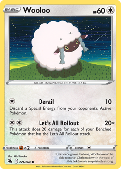 Wooloo z edície Fusion Strike, karta č.221