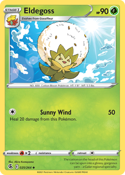 Eldegoss z edície Fusion Strike, karta č.25