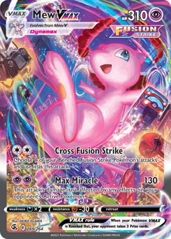 Mew VMAX z edície Fusion Strike, karta č.269