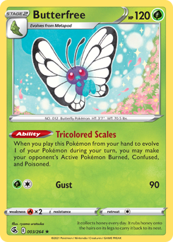 Butterfree z edície Fusion Strike, karta č.3