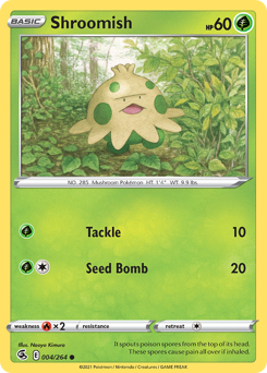 Shroomish z edície Fusion Strike, karta č.4