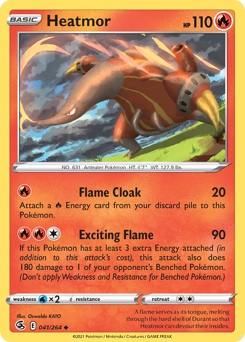 Heatmor z edície Fusion Strike, karta č.41