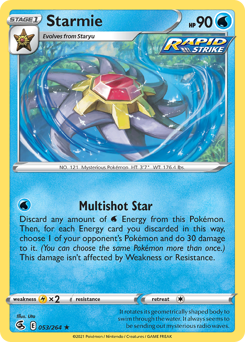 Starmie z edície Fusion Strike, karta č.53