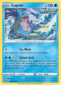 Lapras z edície Fusion Strike, karta č.54