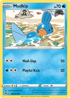 Mudkip z edície Fusion Strike, karta č.62