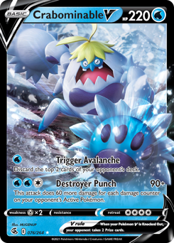 Crabominable V z edície Fusion Strike, karta č.76