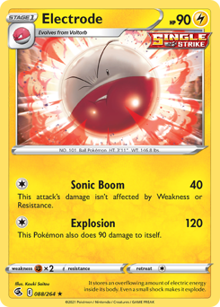 Electrode z edície Fusion Strike, karta č.88