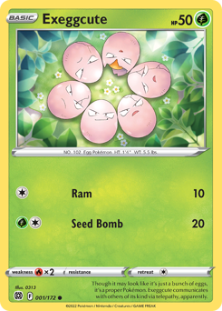 Exeggcute z edície Brilliant Stars, karta č.1