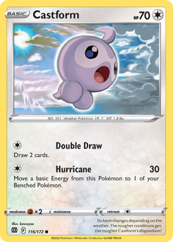 Castform z edície Brilliant Stars, karta č.116