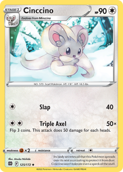 Cinccino z edície Brilliant Stars, karta č.125