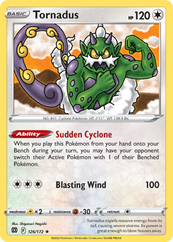 Tornadus z edície Brilliant Stars, karta č.126