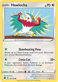 Hawlucha z edície Brilliant Stars, karta č.127