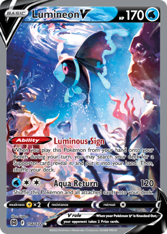 Lumineon V z edície Brilliant Stars, karta č.156