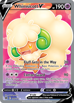 Whimsicott V z edície Brilliant Stars, karta č.160