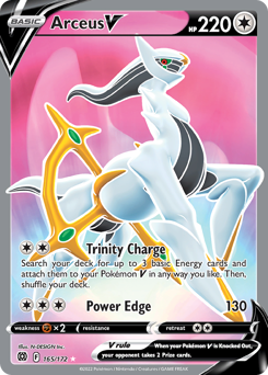 Arceus V z edície Brilliant Stars, karta č.165