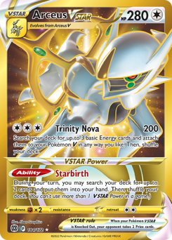 Arceus VSTAR z edície Brilliant Stars, karta č.184
