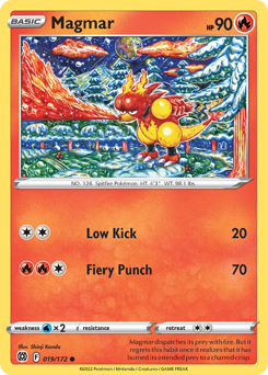 Magmar z edície Brilliant Stars, karta č.19