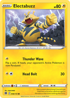 Electabuzz z edície Brilliant Stars, karta č.46