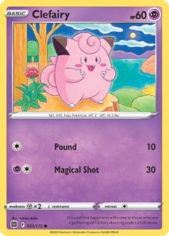 Clefairy z edície Brilliant Stars, karta č.53
