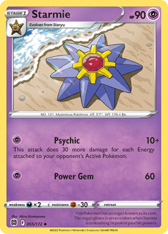 Starmie z edície Brilliant Stars, karta č.55