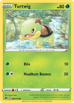Turtwig z edície Brilliant Stars, karta č.6