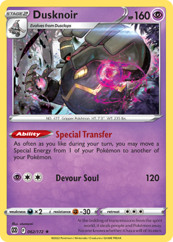 Dusknoir z edície Brilliant Stars, karta č.62