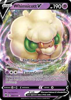 Whimsicott V z edície Brilliant Stars, karta č.64