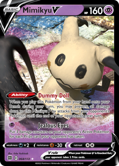 Mimikyu V z edície Brilliant Stars, karta č.68