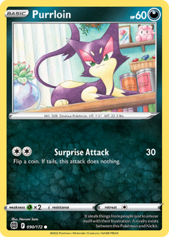 Purrloin z edície Brilliant Stars, karta č.90