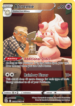 Alcremie z edície Brilliant Stars Trainer Gallery, karta č.TG08