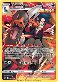 Houndoom z edície Brilliant Stars Trainer Gallery, karta č.TG10