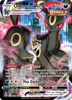 Umbreon VMAX z edície Brilliant Stars Trainer Gallery, karta č.TG23