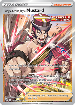 Single Strike Style Mustard z edície Brilliant Stars Trainer Gallery, karta č.TG28