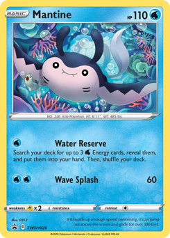 Mantine z edície SWSH Black Star Promos, karta č.SWSH026
