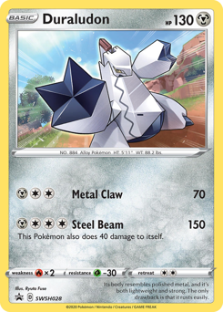 Duraludon z edície SWSH Black Star Promos, karta č.SWSH028