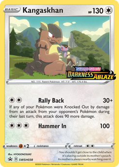 Kangaskhan z edície SWSH Black Star Promos, karta č.SWSH038