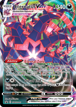 Eternatus VMAX z edície SWSH Black Star Promos, karta č.SWSH045