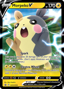 Morpeko V z edície SWSH Black Star Promos, karta č.SWSH056
