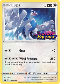 Lugia z edície SWSH Black Star Promos, karta č.SWSH069