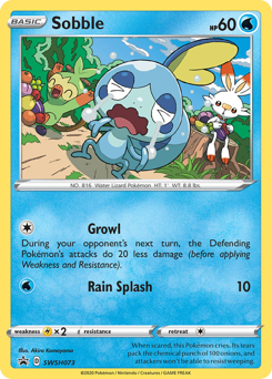 Sobble z edície SWSH Black Star Promos, karta č.SWSH073