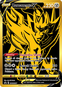 Zamazenta V z edície SWSH Black Star Promos, karta č.SWSH077
