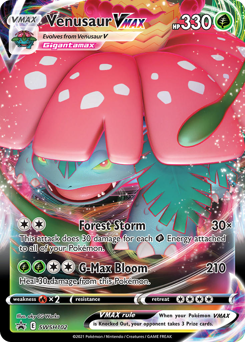 Venusaur VMAX z edície SWSH Black Star Promos, karta č.SWSH102
