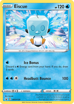 Eiscue z edície SWSH Black Star Promos, karta č.SWSH128