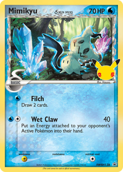 Mimikyu δ z edície SWSH Black Star Promos, karta č.SWSH136