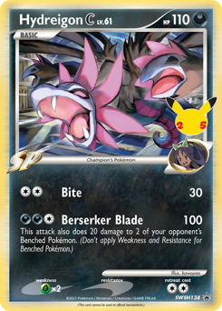 Hydreigon C z edície SWSH Black Star Promos, karta č.SWSH138